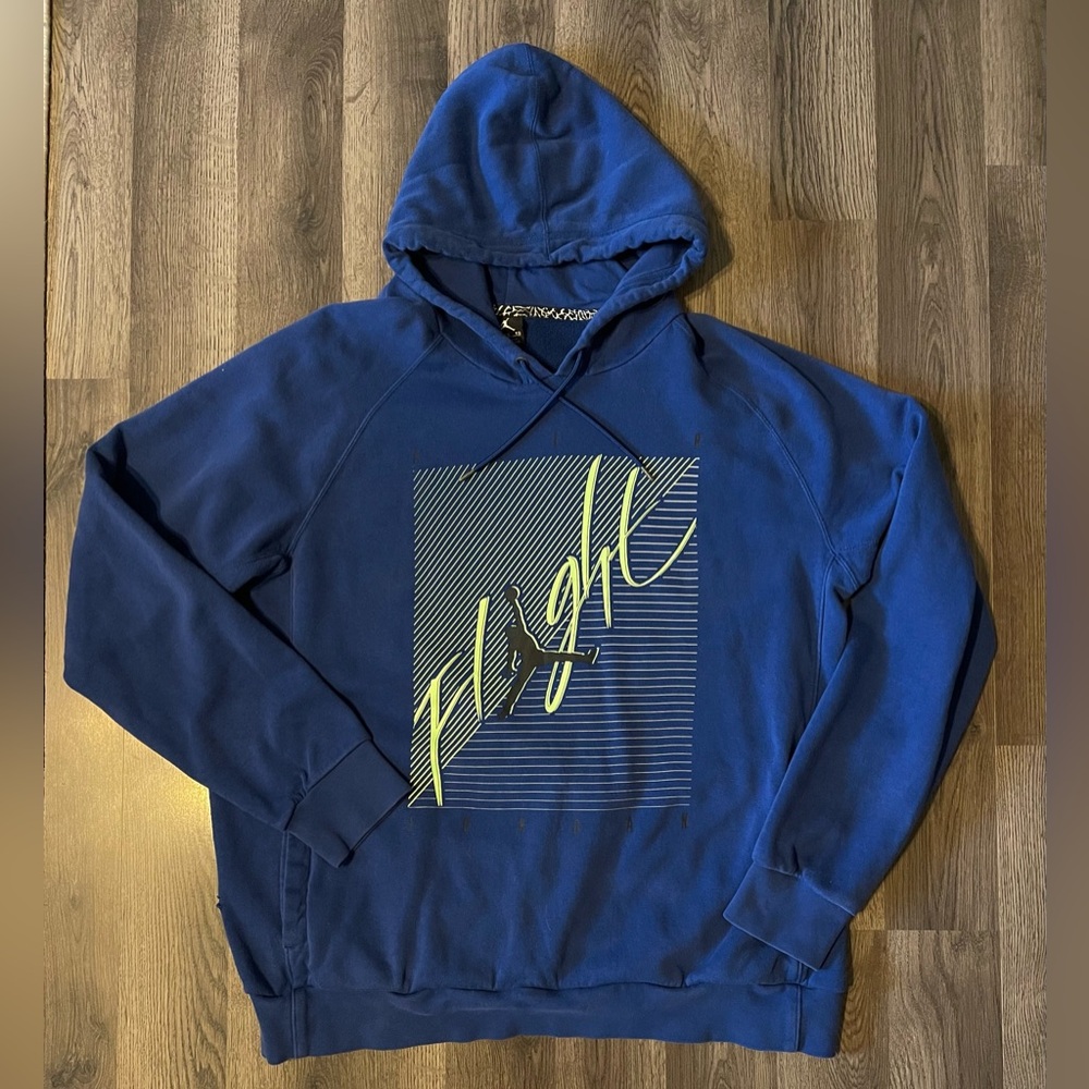 Air Jordan 6 Low “Insignia Blue” x Jordan Flight Brushed Pullover Hoodie XL